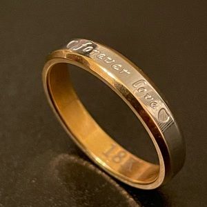 Men’s Forever 21 Two-Tone Love Ring